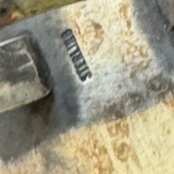 Native made Wampum Sterling ring and 2 pair large wampum dangle earrings. Sz 8 - Picture 5 of 7